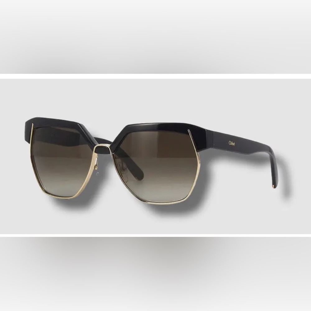 Chloé CE665S 036 Women's Dark Grey Geometric Sunglasses 60-15-140